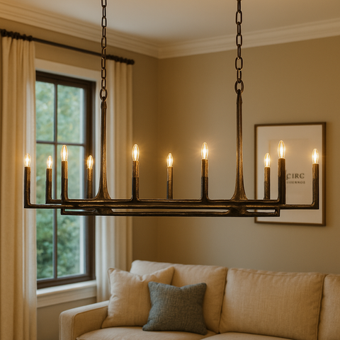 Thaddeus Linear Chandelier 54"