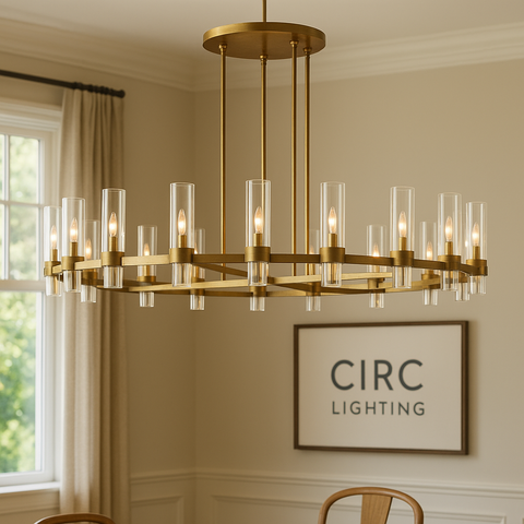 Ravelle Round Chandelier 60"