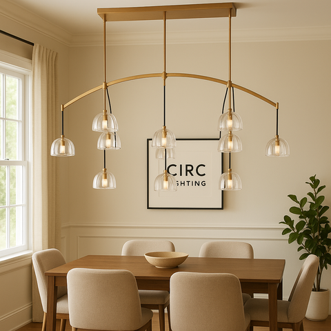 Hemisphere Linear Chandelier 72"