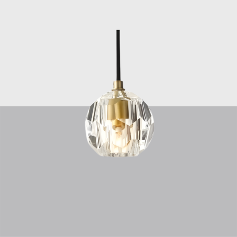 Boule De Cristal Clear Glass Cord Pendant