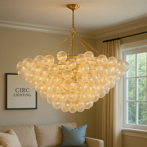 Talia Round Chandelier 66"