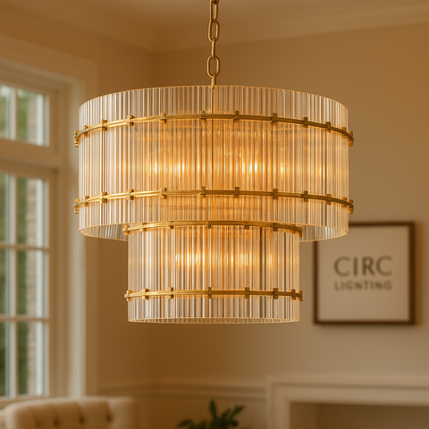 San Marco Two-Tier Round Chandelier 22"