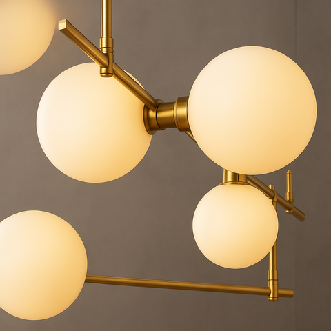 Modern Rail Chandelier 48"