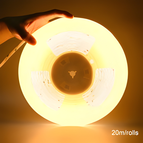 HL5000 480 LEDs/m COB LED Strip | 8mm Ra90 | 20m Roll Cove Lighting