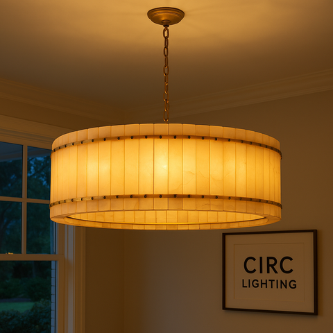 San Marco Alabaster Round Chandelier 48"
