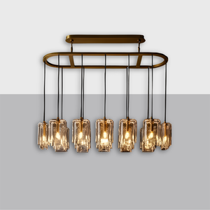 Lacour Linear Chandelier – Modern Glass LED Light