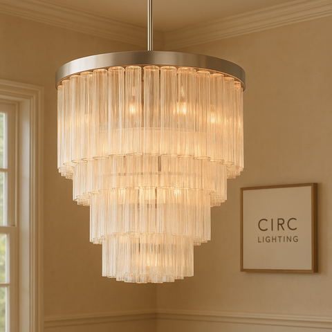 Cielo Three-Tier Round Chandelier 36"
