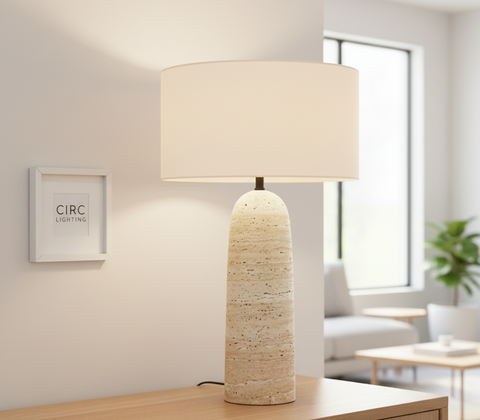 Sarezzo Stone Tapered Table Lamp