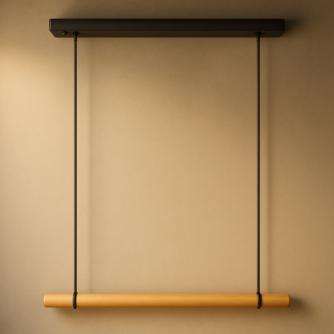 Audubon Alabaster Single Bar Linear Chandelier 60"
