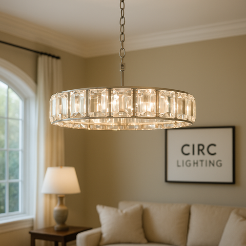 Harlow Crystal Round Chandelier 60"