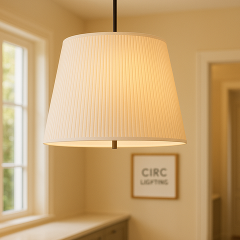 Reed Pleated Barrel Pendant