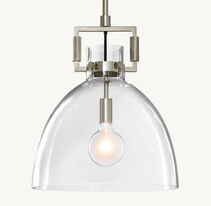 Artisan Blown Glass Pendant – Luxury Metal Light