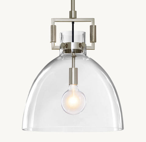 Artisan Blown Glass Pendant – Luxury Metal Light