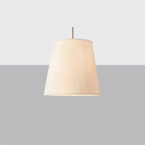 Reed Pleated Barrel Pendant – Silk Ceiling Light