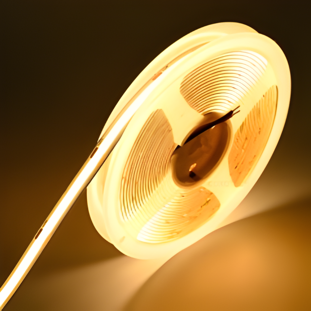 A5000 528 LEDs/m COB LED Strip Light | 10mm Ra90 High-Output Cove Lighting