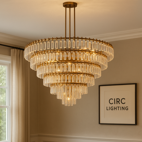 Marignan Tiered Round Chandelier 60"