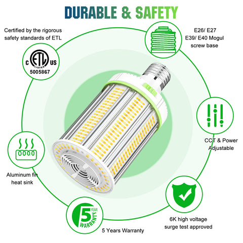 FCL-100WCD LED FAN CORN LIGHT 100W/80W/60W