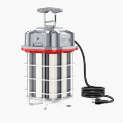 CIRC 80W LED Square Work Light 5000K 100–277V Gray & Red