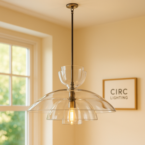 Blom Clear Glass Cloche Grand Pendant