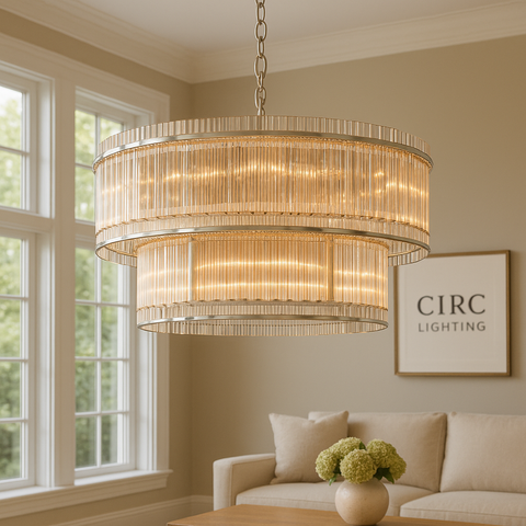 San Marco Two-Tier Round Chandelier 48"