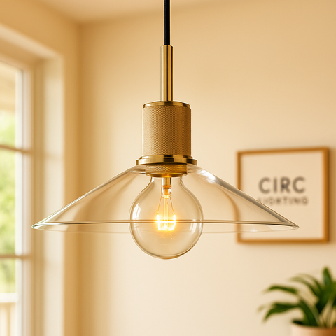 Utilitaire Glass Slope Shade Pendant