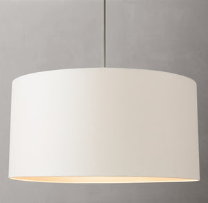 Cicero Drum Pendant – Luxury Linen-Wrapped LED Pendant Light