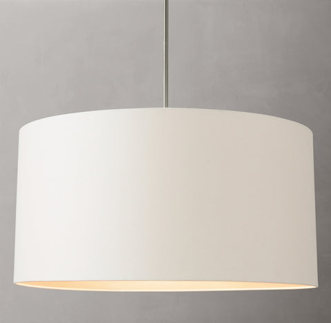 Cicero Drum Pendant – Luxury Linen-Wrapped LED Pendant Light