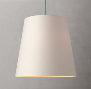 Cicero Barrel Pendant by CIRC – Linen Modern Chandelier