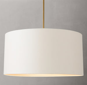 Cicero Drum Pendant – Luxury Linen-Wrapped LED Pendant Light