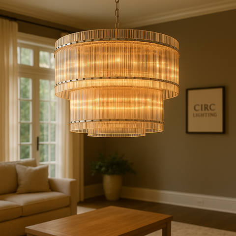 San Marco Two-Tier Round Chandelier 37"