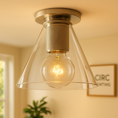 Utilitaire Funnel Shade Flushmount