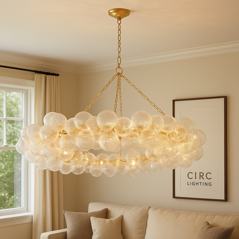 Talia Ring Chandelier 63"