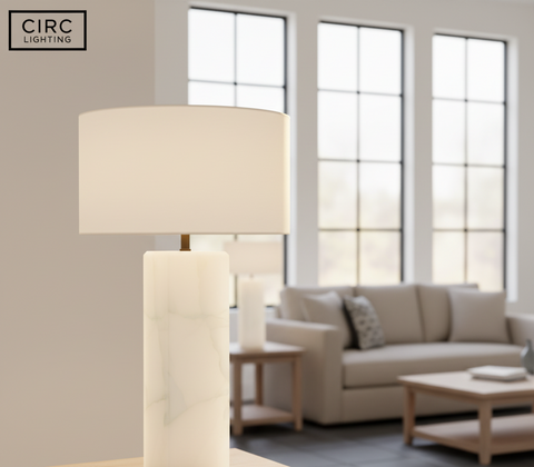 Sarezzo Stone Square Table Lamp