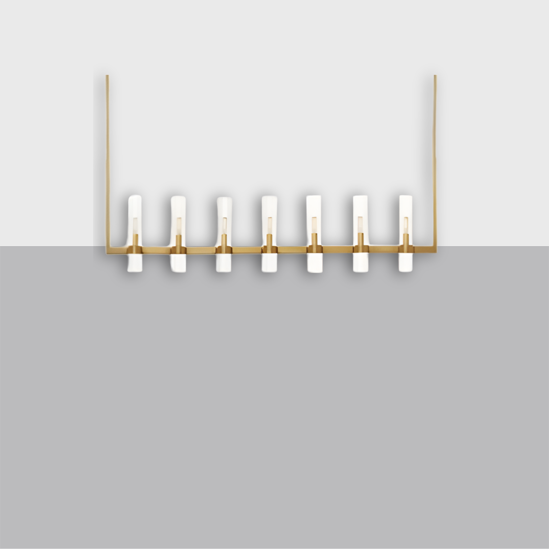 Ravelle Linear Chandelier 59" – Glass Light