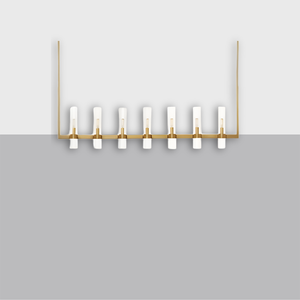 Ravelle Linear Chandelier 59" – Glass Light
