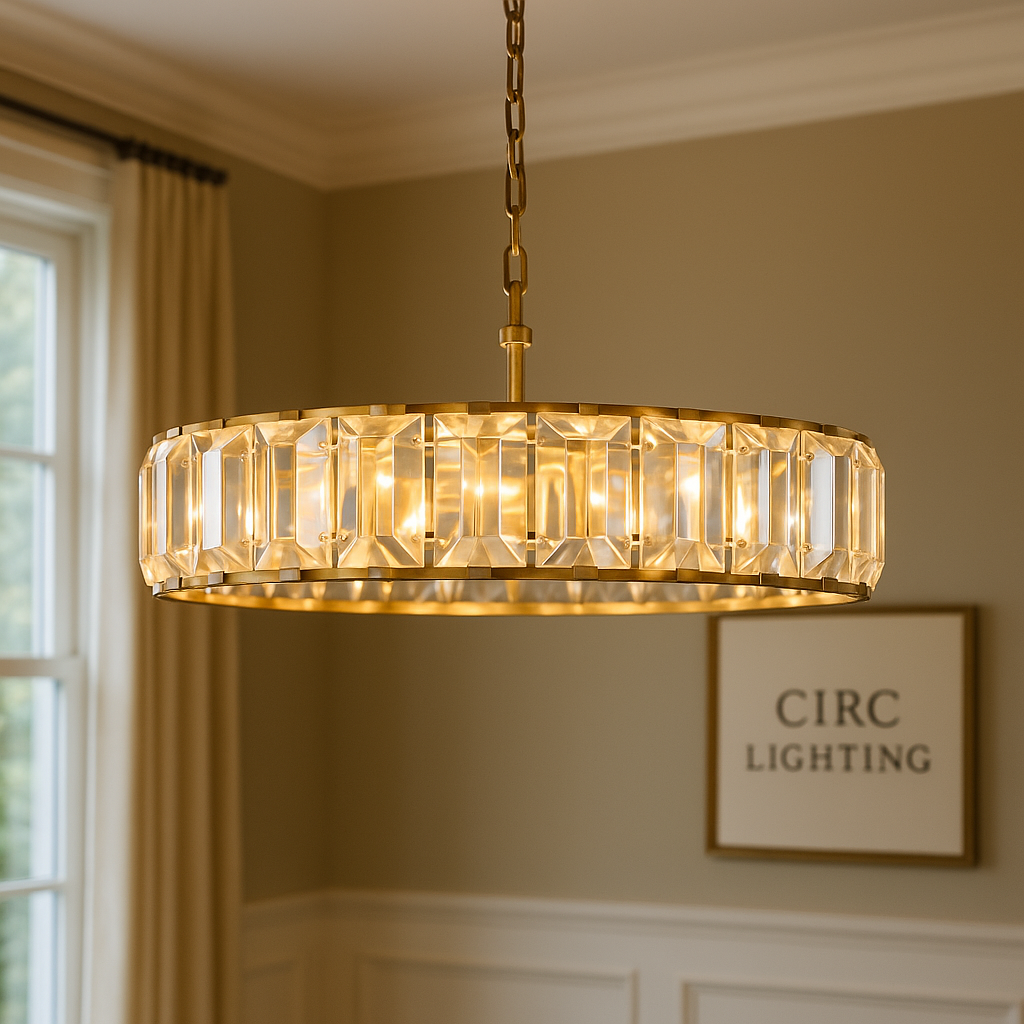 Harlow Crystal Round Chandelier 60"