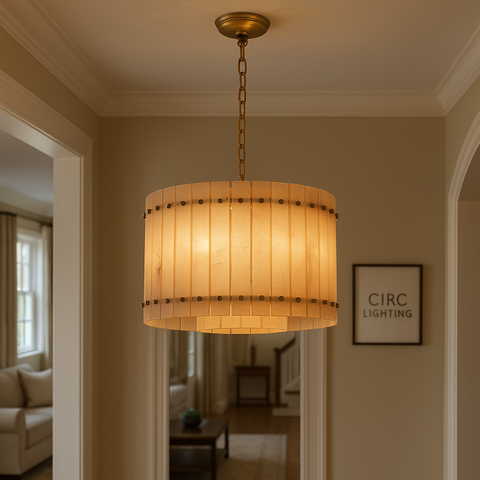 San Marco Alabaster Round Chandelier 22"