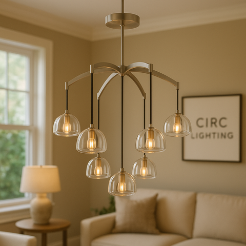 Hemisphere Round Chandelier 36"