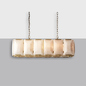 Harlow Calcite Rectangular Chandelier 42"