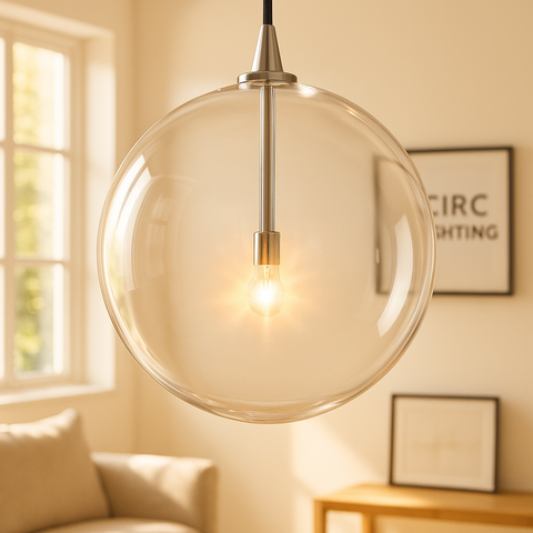 Glass Globe Mobile Pendant