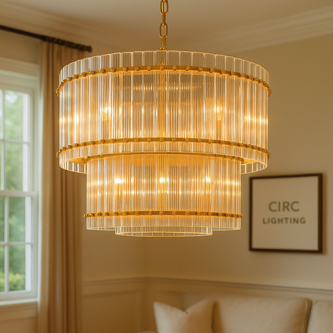 San Marco Two-Tier Round Chandelier 37"