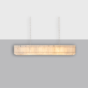 San Marco Alabaster Linear Chandelier 72"
