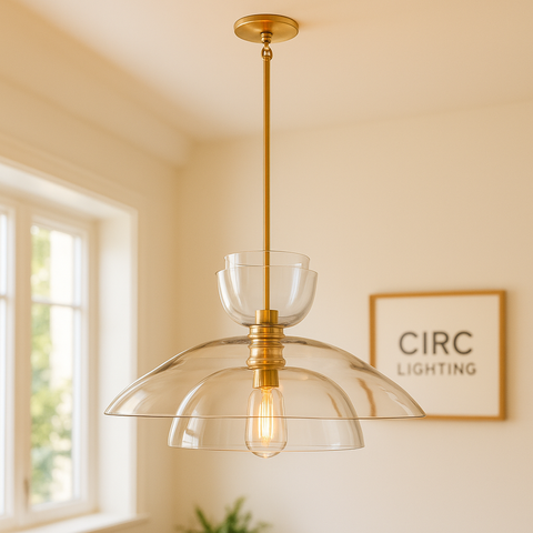 Blom Clear Glass Cloche Grand Pendant