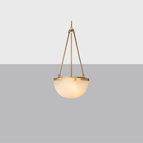 Melange Pendant Light – Brass & Alabaster Design