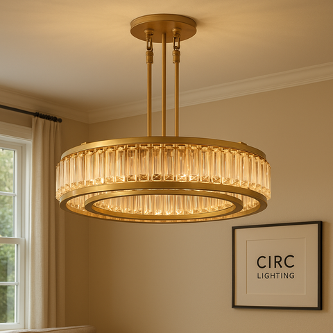 Maurier Round Chandelier 37"