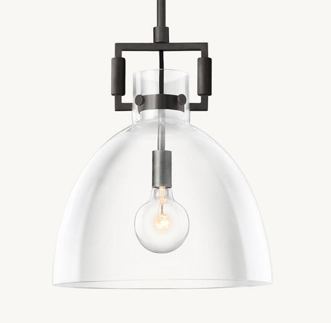 Artisan Blown Glass Pendant – Luxury Metal Light