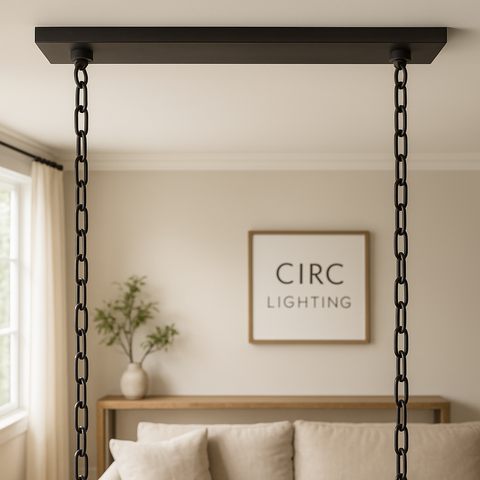 Harlow Calcite Rectangular Chandelier 42"