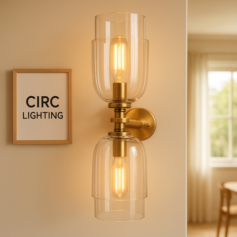 Blom Clear Glass Cloche Grand Sconce