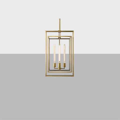 Beckman Pendant 26" Modern Steel Glass Chandelier