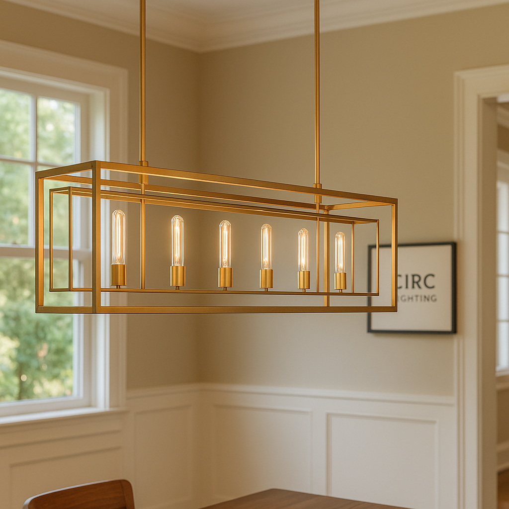 Beckman Rectangular Chandelier 54"